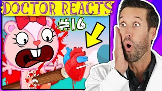 ER Doctor Reacts to Happy Tree Friends 16 [upl. by Ailee]