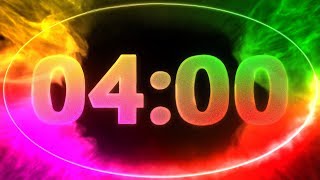 4 min COUNTDOWN  v 711  TIMER with music 4K [upl. by Lanam]