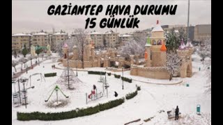 Gaziantep Hava Durumu 15 Günlük 2023 [upl. by Einned]