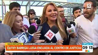 Cathy Barriga llegó a Centro de Justicia para su formalización  Tu Día  Canal 13 [upl. by Yessak]