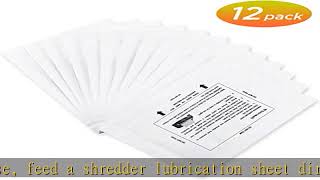 Bonsaii Paper Shredder Lubricant Sheets12Pack 87 x 79 inchpiece [upl. by Yecaj]