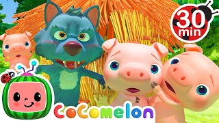 Three Little Pigs  CoComelon Nursery Rhymes amp Kids Songs [upl. by Mert]