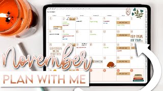 PLAN WITH ME  November 2020 iPad Planner Setup in GoodNotes 5 [upl. by Harv]