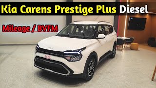 Kia Carens Prestige Plus Diesel Review  Full Walkaroud 2023 [upl. by Nniuqal934]