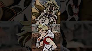 MELIODAS demon kingfull power vs Lancelot full power [upl. by Jacquet]