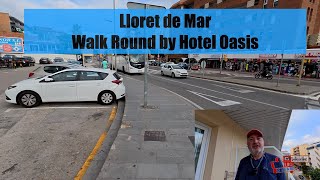 Lloret de Mar walk around by Hotel Oasis [upl. by Carola]