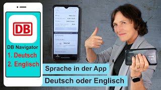 DB Navigator Sprache der App ändern  auf dem Android Smartphone oder iPhone [upl. by Nnylyaj]