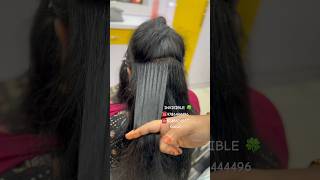 Invisible permanent hair extensions best place hairextensions hair tg trending skin beauty [upl. by Sussi]