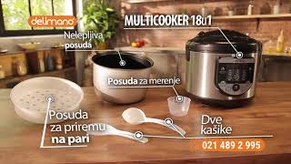 Delimano Multicooker 18 u 1 višenamenski aparat za kuvanje [upl. by Naylor]