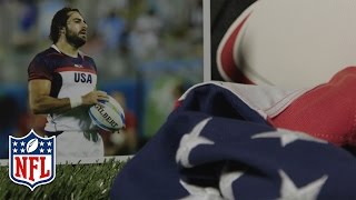 Nate Ebner  Olympic Patriot  NFL360 [upl. by Melar518]