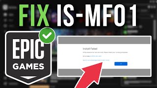 How To Fix Epic Games Error Code ISMF01 [upl. by Siro]