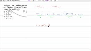 Eps 25  Pengetahuan Kuantitatif Menentukan fungsi invers dari fx dan gx  Tanya Matematika [upl. by Portia]