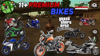 11 Premium Bikes MODPACK for GTA SAN ANDREASE ANDROID 2024  KTM  Kawasaki  Ducati  Honda CBR [upl. by June]