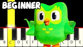 Spanish or Vanish from Duolingo On Ice  Fast and Slow Easy Piano Tutorial  Beginner [upl. by Della]