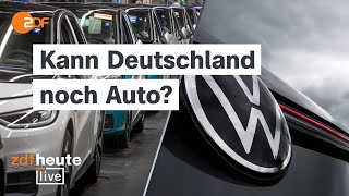 Radikaler Sparkurs bei VW Was die Krise für Deutschlands Wirtschaft bedeutet  ZDFheute live [upl. by Notslah]