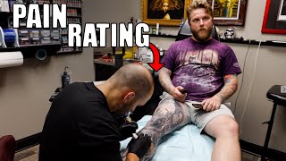 How Painful Is Getting Your Leg Tattooed [upl. by Anifesoj]