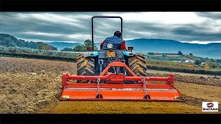 Macchine Agricole SICMA  Lavorazione totale del terreno Vanga  Fresa  Trincia [upl. by Enyahs]