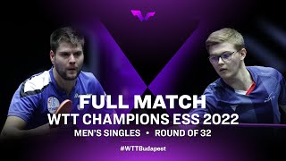 FULL MATCH  Alexis Lebrun vs Dimitrij Ovtcharov  MS Rd 32  WTT Champions ESS 2022 [upl. by Derby682]