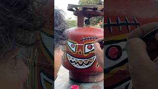 I Wasted My Cylinder 👿 shorts paint halloween trending [upl. by Eimarrej]