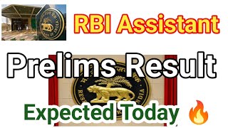 About  RBI Assistant Prelims Result Expected Today Evening ❓❓ [upl. by Hars591]