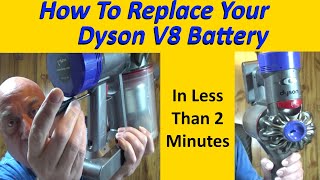 Step By Step Easy Way To Replace Dyson V8 Battery Instructions EGR Review incl Absolute Animal [upl. by Winifred]