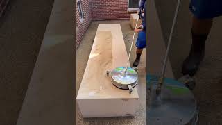 Pressure washing a stone bench fyp [upl. by Sandro]