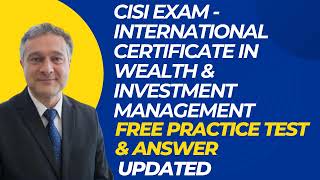 CISI International Certificate in Wealth amp Investment Management [upl. by Arny]