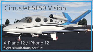 CirrusJet Vision SF50 XPlane 12 Sim Arizona flights Dec 2023 [upl. by Beverle]