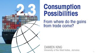 Economics 23 Consumption Possibilities [upl. by Giliane]