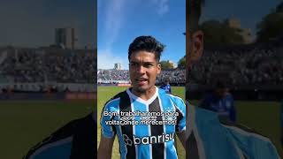 AREZO FALA SOBRE SUA ESTREIA PELO GRÊMIO shorts [upl. by Eat41]