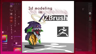 Eva01 part 02 Neon Genesis Evangelion  3d modeling in zbrush [upl. by Stacie]