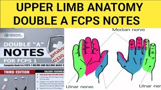 Upper limb Anatomy Lec 6Double A Fcps Notes [upl. by Ilam]