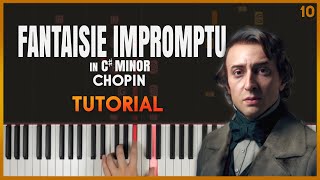 FANTAISIE IMPROMPTU in C minor op 66 by Chopin  Piano Tutorial Part 1 [upl. by Adler]