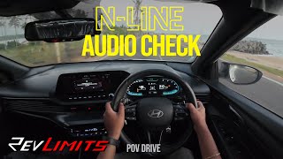 2023 HYUNDAI I 20 N LINE  AUDIO CHECK 1L TURBO DCT   POV Test Drive 114  RevLimits [upl. by Aivilo857]