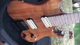 KIESEL GUITARS VM6 KOA TOP QUICK UNBOXING [upl. by Aihseit]