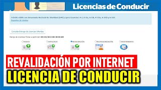 REVALIDACIÓN DE LICENCIA DE CONDUCIR 2023 TUTORIAL PASO A PASO [upl. by Nerrot214]