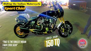 IndianMotorcycle Sport Chief FULL CUSTOM  120HP  150TQ [upl. by Novyat]