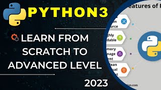 📚 Learn Python 3 from Scratch to Advanced Level 2023  Full Python Tutorial [upl. by Ecarret]