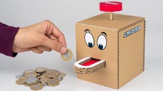 How To Make A Coin Bank From Cardboard  Easy amp Awesome Cardboard Project [upl. by Rani]