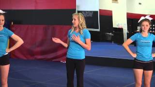 Coaching Youth Cheerleading Beginner Tumbling [upl. by Ainosal]