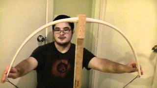 PVC Pipe Bow  Flattened vs Round Part 2  Draw Weight and Flex [upl. by Anec]