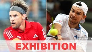 Dominic Thiem vs Jurij Rodionov EXHIBITION 2020 [upl. by Gentry]