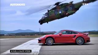 Speed Race Porsche 911TS vs Helicopter NH90 [upl. by Toole546]