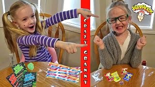 Trinity vs Granny  Sour vs Sweet Candy Taste Test Challenge [upl. by Coop]