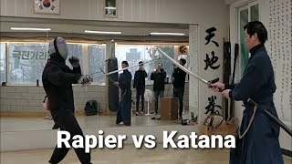 Rapier vs Katana speed 45 레이피어 vs 카타나  ropera vs katana [upl. by Eenoj518]