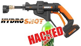 WORX Hydroshot  Portable Cordless Water Power Cleaner  BEST REVIEW [upl. by Atsirc]