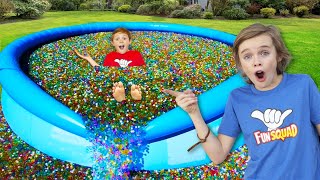 10 Million Orbeez In Our Backyard Pool [upl. by Anelegna]