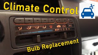 How to Replace your Climate Control Light Bulbs  Honda Civic EG  Draft Project [upl. by Nylanaj]