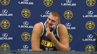 Nikola Jokic Denver Nuggets  Westbrook was my enemy now he is my teammate that is the NBA [upl. by Oflunra]