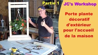 Comment faire un porte plante décoratif dextérieur 12  Travail du bois  31 [upl. by Harlow]